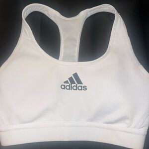 women’s white adidas sports bra